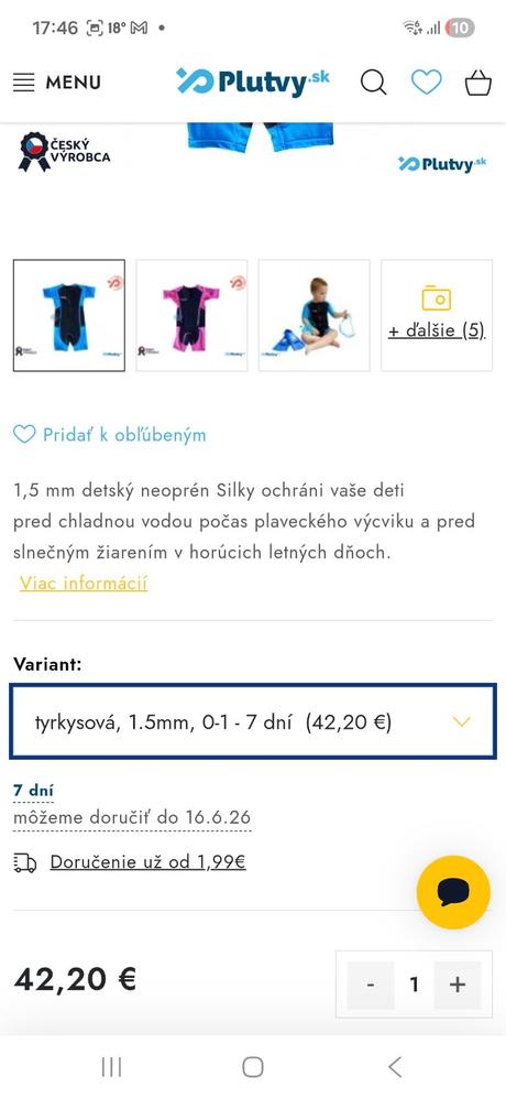 Neoprénový overal do vody,