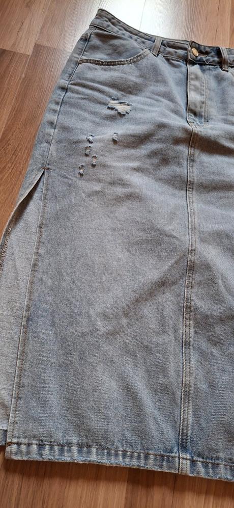 Riflová sukňa midi, gate,38