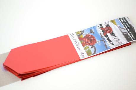 Veľká červená mašľa na auto, 