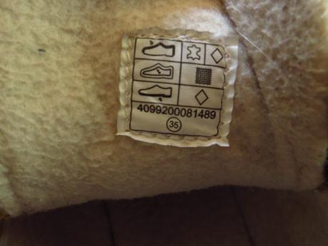 Kožené zateplené topánky - veľ. 35 - vn. dĺ. 23 cm, 35