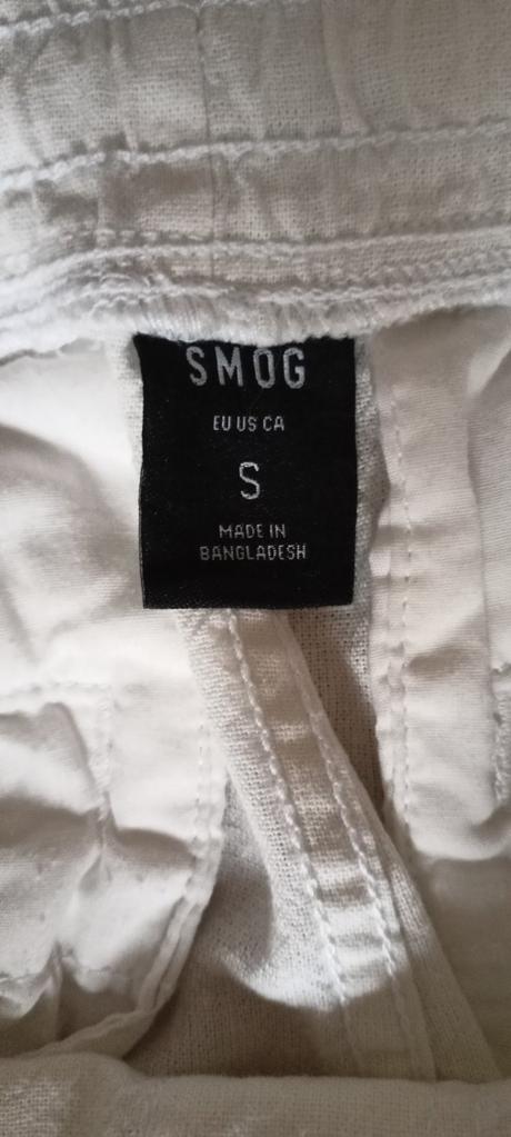 Plátené nohavice smog "s", s