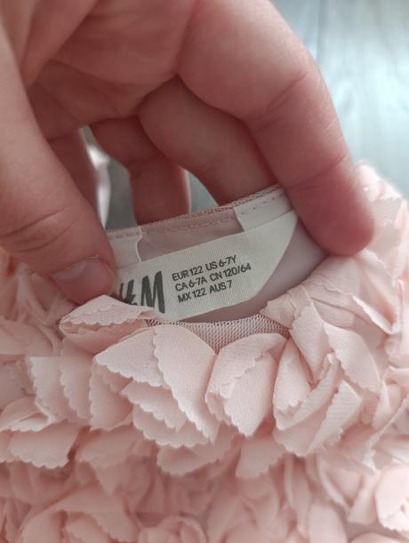 Ruzove saty 122, h&m,122