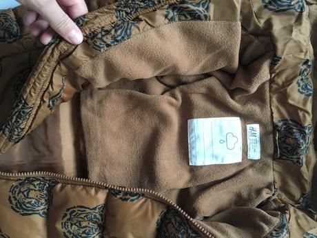 Bunda zimná značková vodoodpudivá teplá, h&m,128