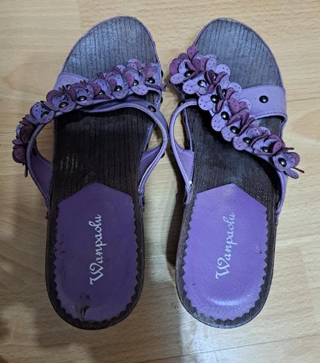 Dámske drevené šlapky, 38