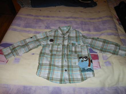 Buldočková košela s roll-up rukávmi next 98, next,98