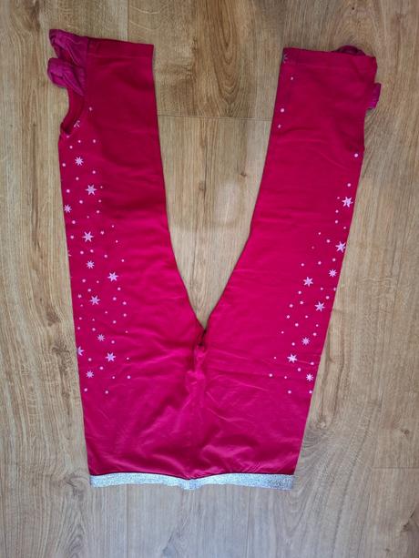 Leginy 3/4 s potlacou os, desigual,164
