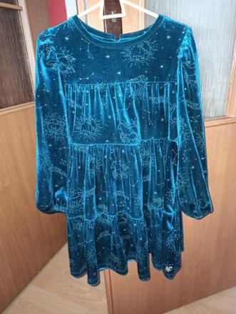 2x šaty vianočné, sinsay,122