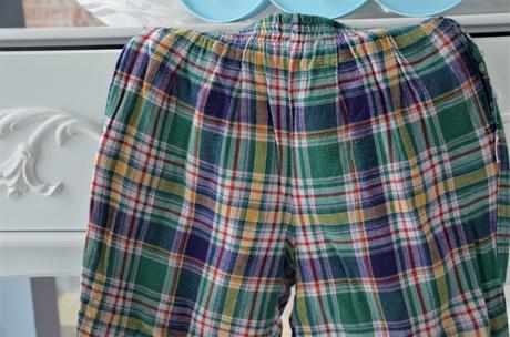 Kárované šašovské nohavice-92, 92