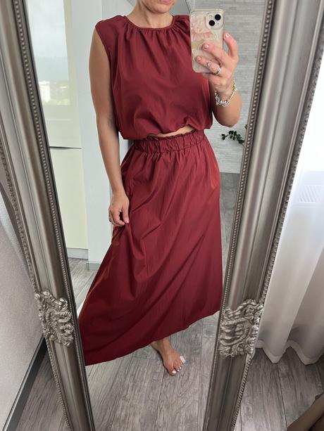 Damsky set komplet crop top a tielko, l