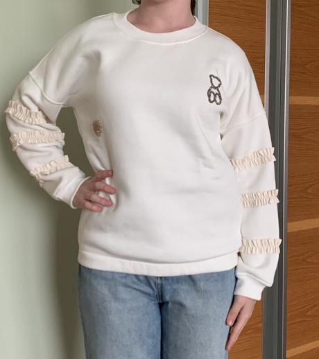 Dievčenská, dámska mikina - trigovica, nová, s