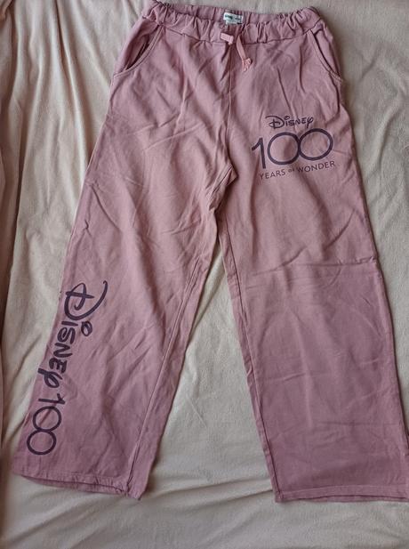 Pekné ružové disney tepláky zn.sinsay veľ.164, sinsay,164