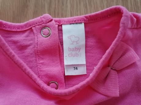 Ruzove tricko s maslickou, c&a,74