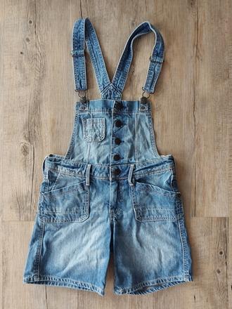 Riflové kraťasy na traky, h&m,146