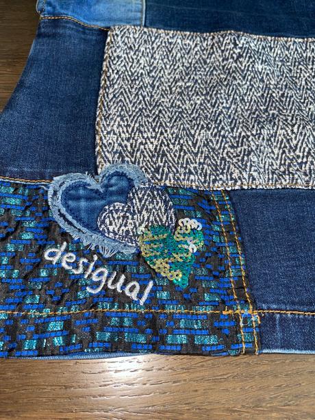 Desigual šatová sukňa riflova, desigual,98