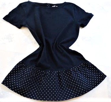 Bavlnené tričko peplum pop, crashone,158