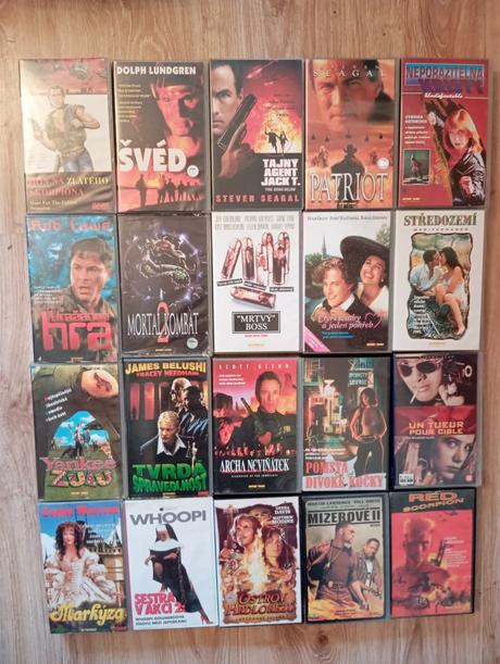 Predám vhs kazety -- viď. 10 foto,