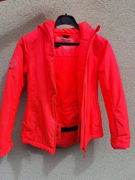 Bunda 4f neon oranžovo-ružová, 146