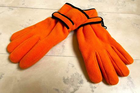 Lyžiarske flisové rukavice thinsulate, 