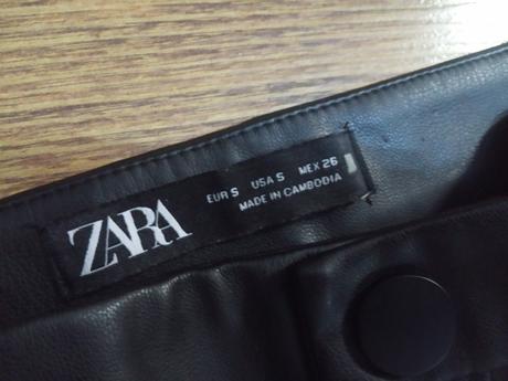 Nohavice kožené s, zara,s
