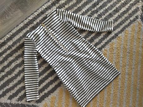 Čiernobiele šaty 122/128, h&m,122