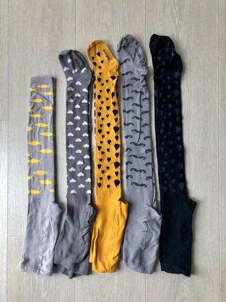 Dievčenské pančušky teplé dizajnové, veľ. 128-140, 134