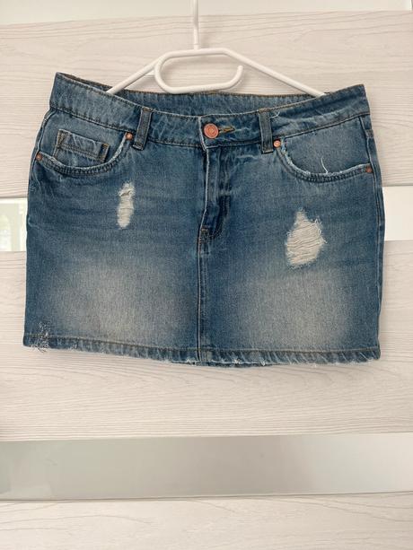 Rifľová minisukňa s nízkym sedom, terranova,xs