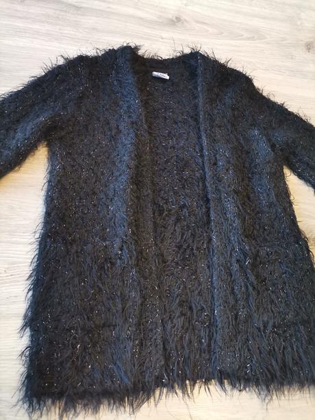 Dievčenský čierny svetrik prehoz, kiki&koko,104