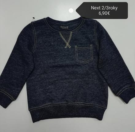 Modrá mikina, next,98