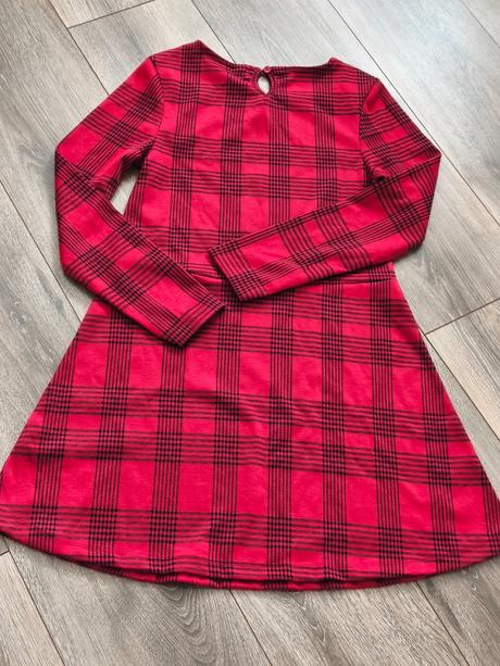 Šaty káro, vianočné 146/152, pepperts,146