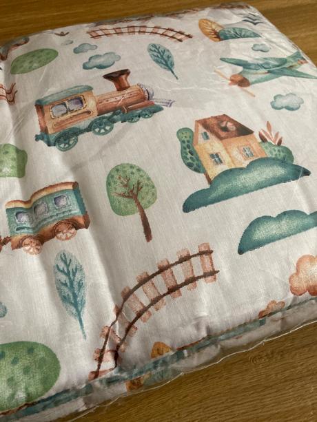 Mantinel do postieľky- vlak, šírka (cm): 30,dĺžka (cm): 180