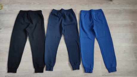 Zateplené tepláky 3ks, h&m,134