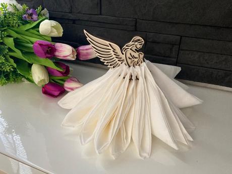 Držiak servitok baletka/ svadba/ anjel, 