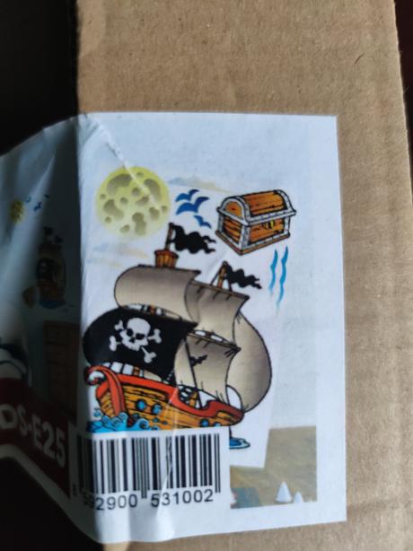 Dekoračné nálepky na stenu pirátska loď - 50 x 70, 