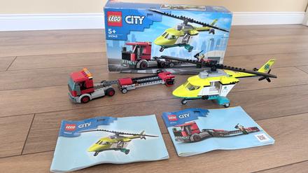 Lego city 60343 - preprava zachrannej helikoptéry, 