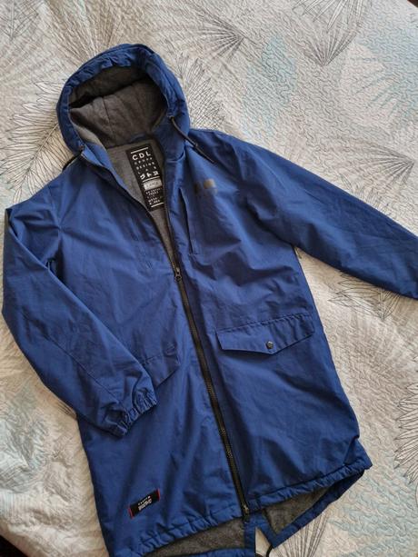 Panska zimna predlzena bunda cropp l, l