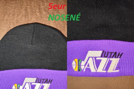 Zimná čiapka nba/utah jazz čiernofialová, 