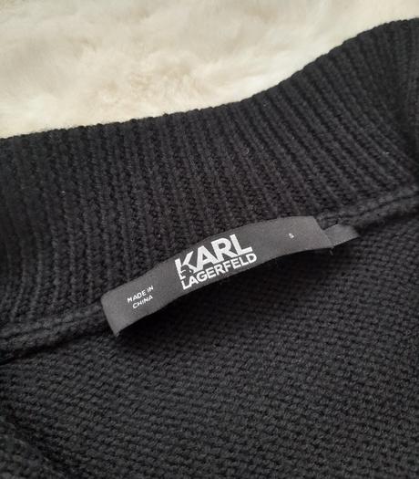 Pletené minišaty/sveter karl lagerfeld, s