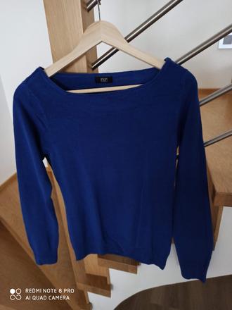 Modrý svetrík veľ. 36, f&f,36