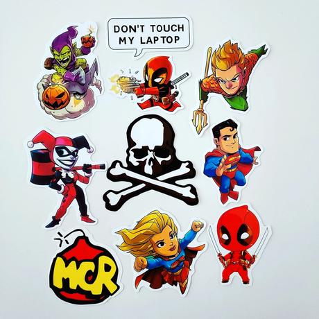 Vinyové nálepky skladom 10ks,