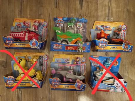 Postavicky paw patrol s vozidlami, 