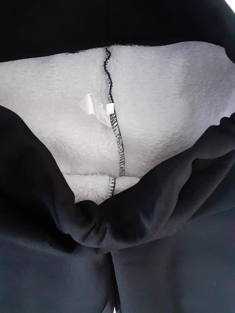 Čierne zateplené dievčenské legíny, 164