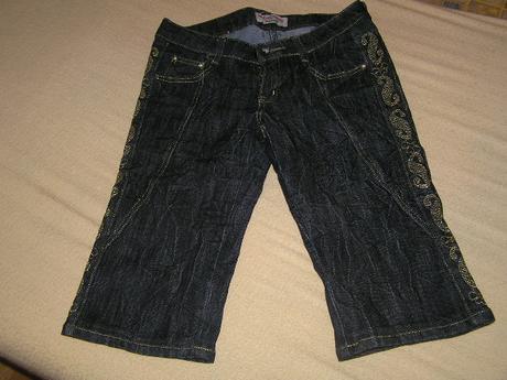 Vyšívané riflové trištvrtáky, m