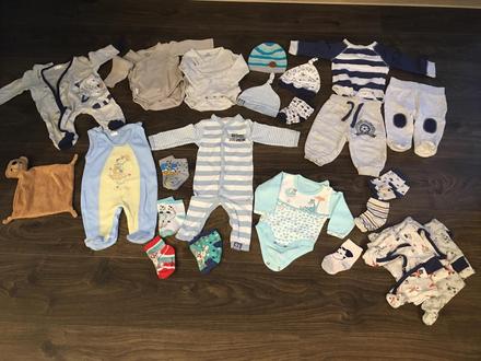 Balíček oblečenia pre bábo do 3 mesiacov, 50–62