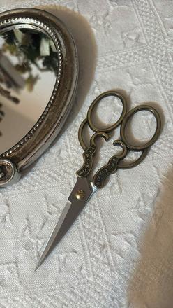 Bronzové vintage nožnice 13 cm, 