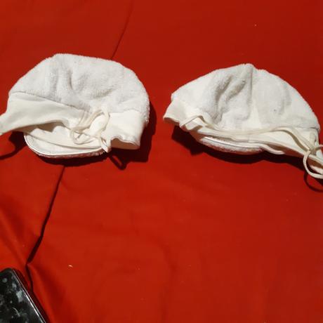 Detská  čiapka pre dvojičky, richelieu,74