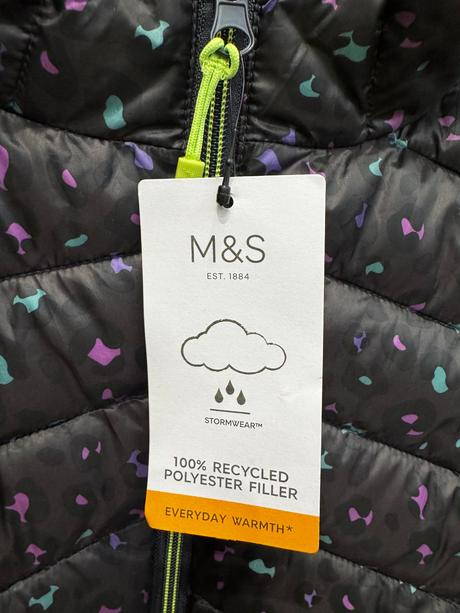 Nová ľahká presívaná bunda m&s stormwear, 158, marks & spencer,158