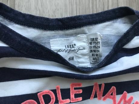 Tričko namornicke 18-24 mes., h&m,92