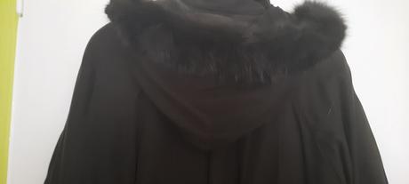 Kabát dlhý,  kapuca odpínateľná - vel. 44, 44