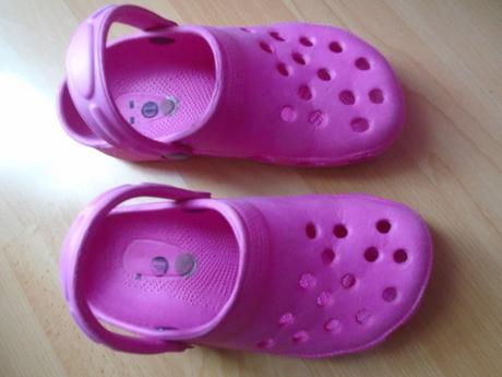 Crocs ružove c.31 ( malo nosene)vn.dl 19cm, 31