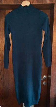 Tmavomodré šaty so stojačikom, bonprix,xs